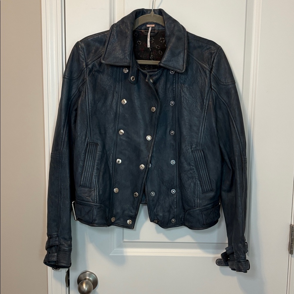Free People Avis Leather Jacket - Picture 5 of 15